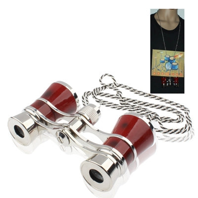 3 x 25mm Pocket Foldable Hiking Binocular Adjustable Telescope with Neck Chain