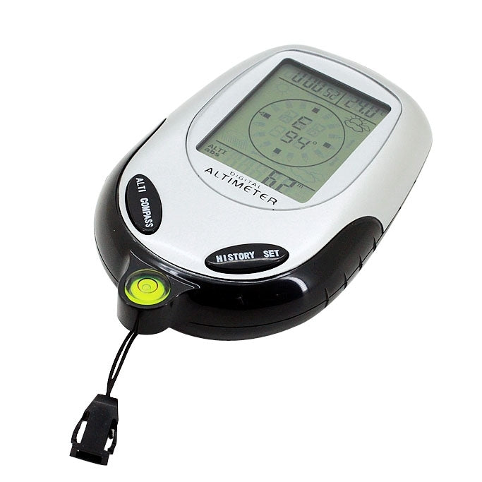 6 In 1 Multifunction Digital Altimeter with Compass & Barometer & Thermometer & Weather Forecast and Clock