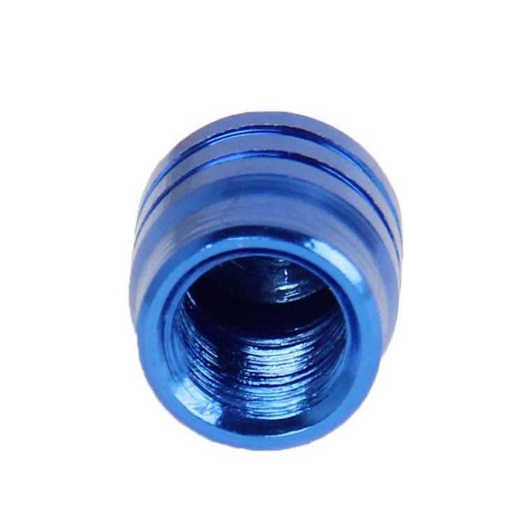 2 PCS Aluminum Alloy Bike Tire Valve Caps, Blue(Blue)