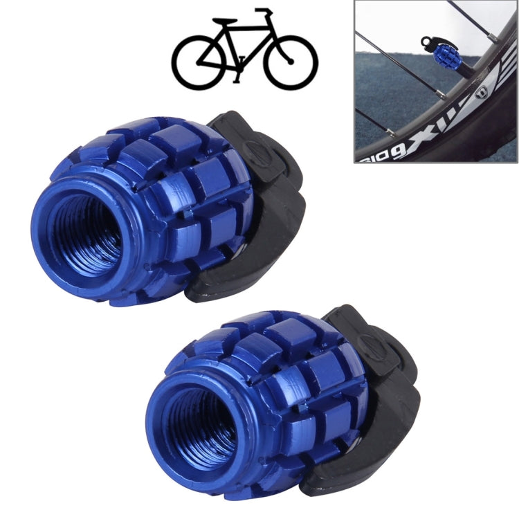 2 PCS Universal Grenade Shaped Bicycle Tire Valve Caps