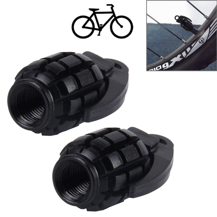 2 PCS Universal Grenade Shaped Bicycle Tire Valve Caps