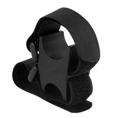 Magic Tape Mount Holder Clip Clamp for Bicycle Bike LED Light Lamp Flashlight(Black)