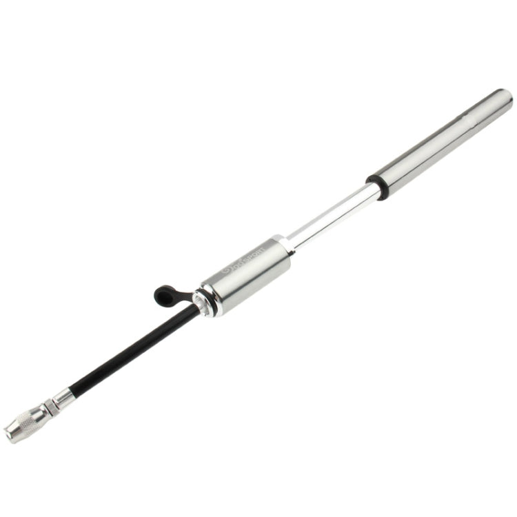 Mini Portable Aluminum Alloy Bicycle Bike Tire Air Pump, Size: 22.5 x 5.5 x 2.5cm(Silver)