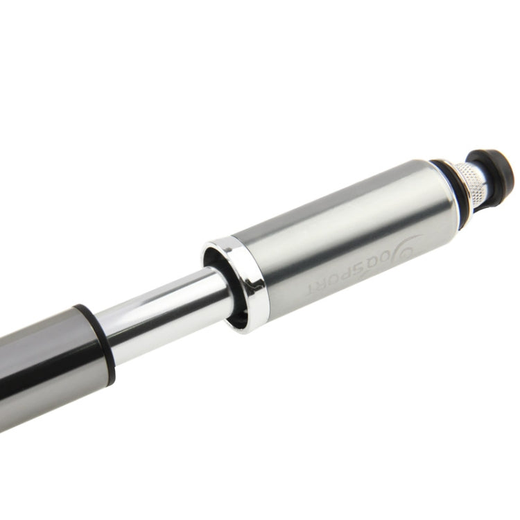 Mini Portable Aluminum Alloy Bicycle Bike Tire Air Pump, Size: 22.5 x 5.5 x 2.5cm(Silver)