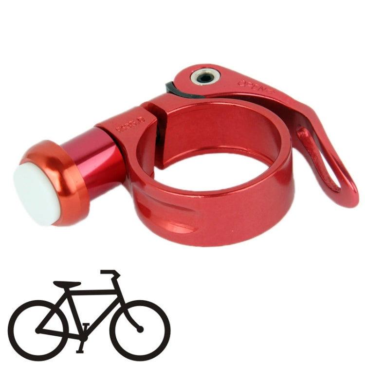 35mm Multi-Function Aluminum Bicycle Lamp Clip with 2-mode LED Light(Red)