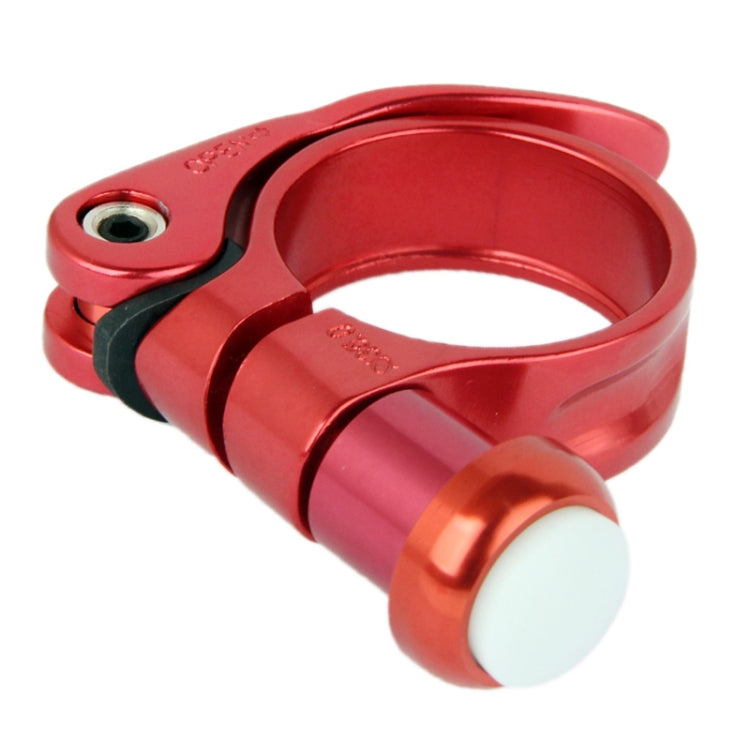35mm Multi-Function Aluminum Bicycle Lamp Clip with 2-mode LED Light(Red)