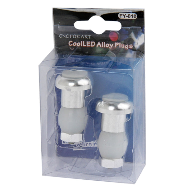2 pcs Bike Handle LED Light / Cool LED Alloy Plugs