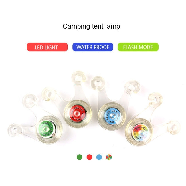 10 PCS Outdoor Camping Tent Portable Water-resistant 3-Mode LED Light, Pendent Light, Random Color Delivery