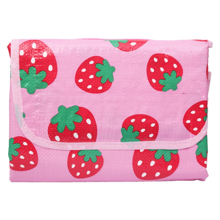 Strawberry Pattern Children Game Blanket / Baby Crawling Pad / Beach Mat Picnic Mat Outdoor, Size: 170cm(L) x 155cm(W)(Pink)
