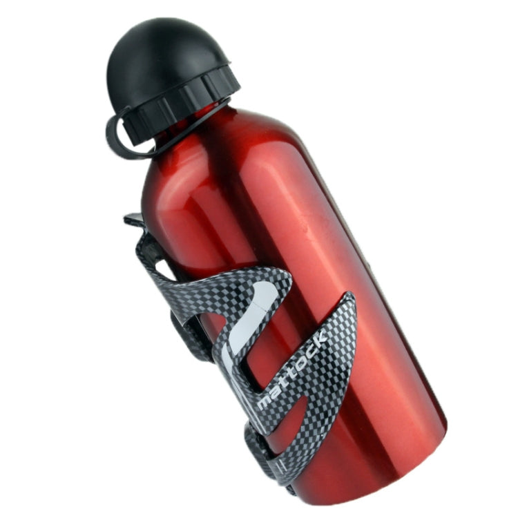 Universal Carbon Fiber Portable Drinking Cup Water Bottle Cage Holder Bottle Carrier Bracket Stand for Bike(Black)