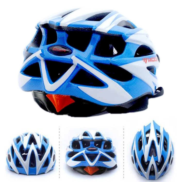 Moon Brand Lightweight Bicycle Cycling Helmet / All-in-One Mountain Bike Helmet (Baby Blue + White)