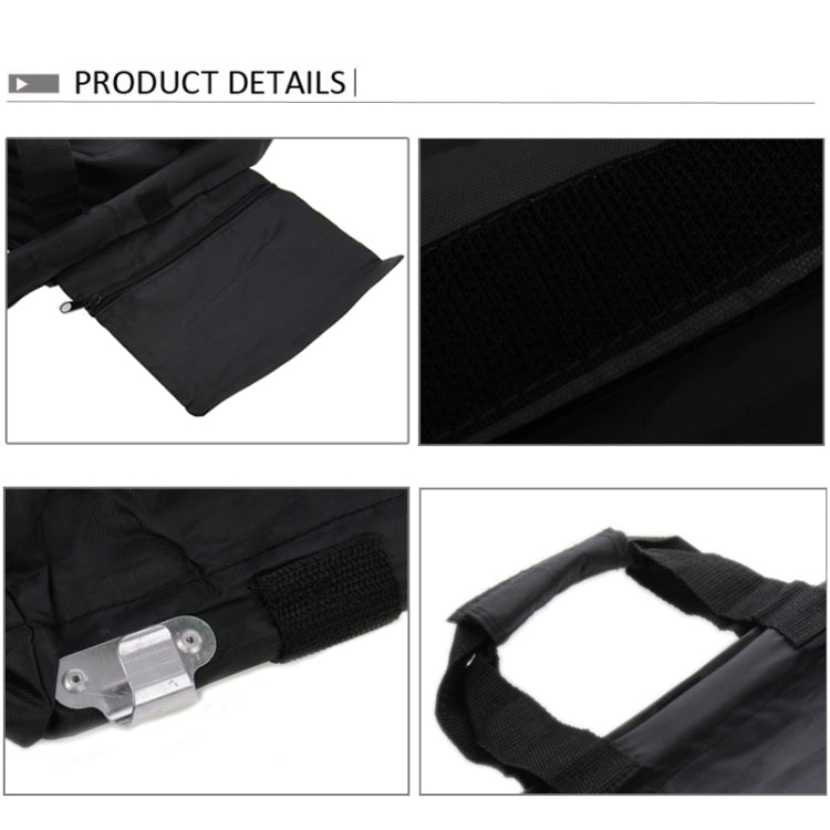 Supermarket Grocery Cart Bags Tote Cart Bags Folder Shopping Cart Bags(Black)