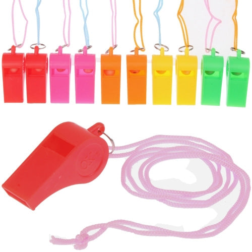 Professional ABS Plastic Referee Whistle with Lanyard (20pcs in one packaging, the price is for 20pcs)