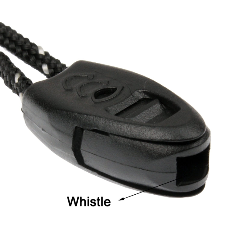 2 in 1 Multifunction Outdoor Survival Signal Mirror with Whistle(Transparent)
