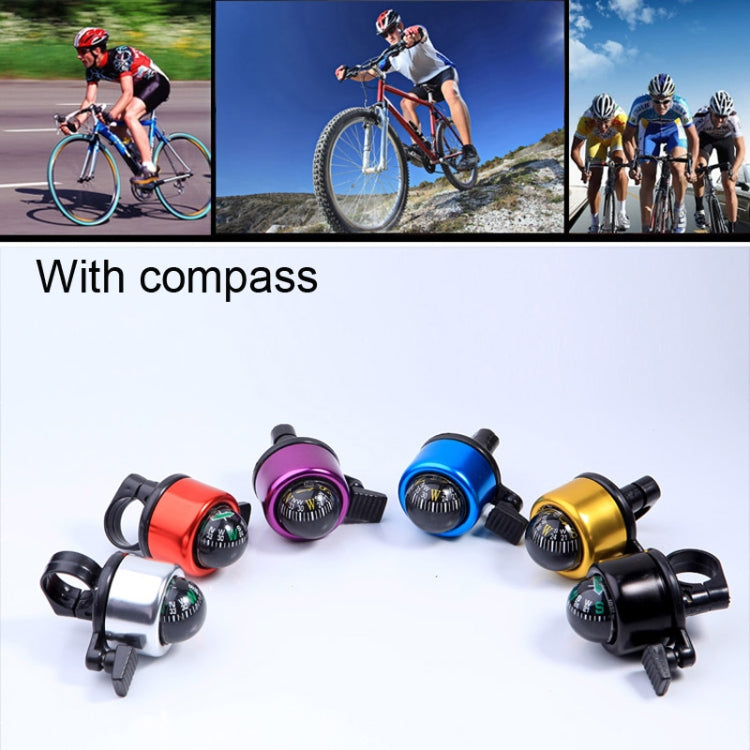 Mini Plastic & Aluminum Compass Cycling Bicycle Safety Warning Bell (Random Color Delivery)