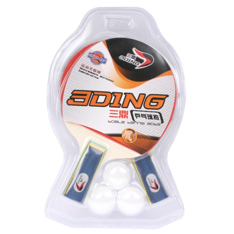 Ping-pong Table Tennis Double-sided Anti-plastic Table Tennis Bats - Brachypodium Pen Grip with 3 Balls