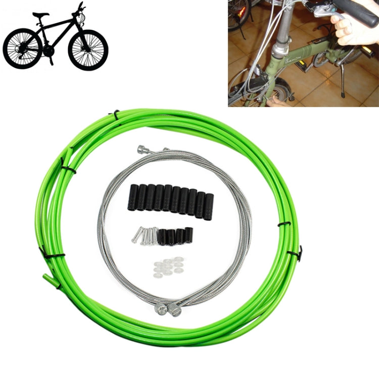 Housing Cable Brake Shifter Kit (Brake Line + Line Pipe) for Mountain Bike(Green)
