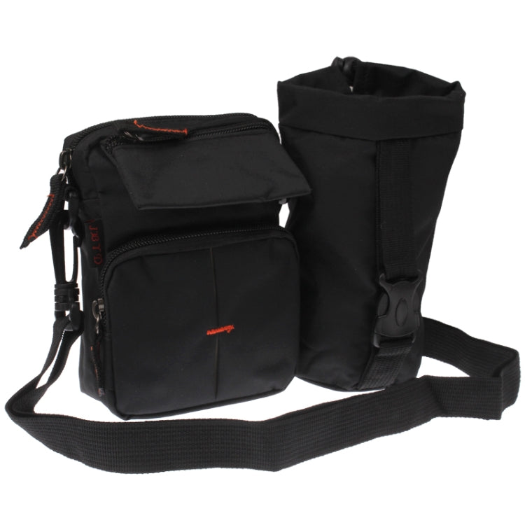 Nylon Waist Bag / Inclined Shoulder Bag with Kettle Pocket