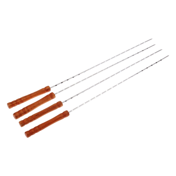 18 in 1 Portable Outdoor BBQ Barbecue Stainless Steel Tool Kit with Wooden Handles
