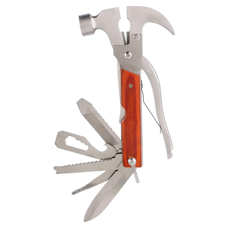 Outdoor Stainless Steel Multi-function Hammer (Hammer + Pliers + Saw Blade + Knife + Bottle Opener)