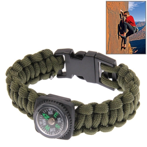 Multi-functional Nylon Braided Survival Bracelets with Compass