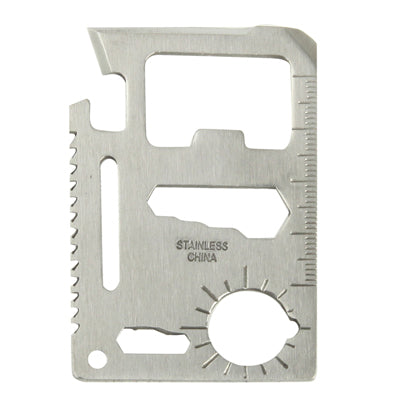 Outdoor Multi-function Credit Card Pocket Knife (Knife Edge, Screwdriver, Ruler, Butterfly Screw Wrench, Direction Auxiliary Indication)
