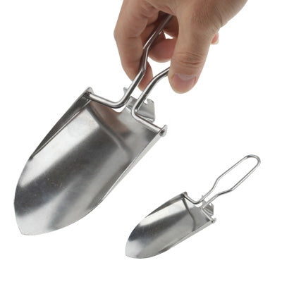 Folding Stainless Steel Hand Shovel(Silver)