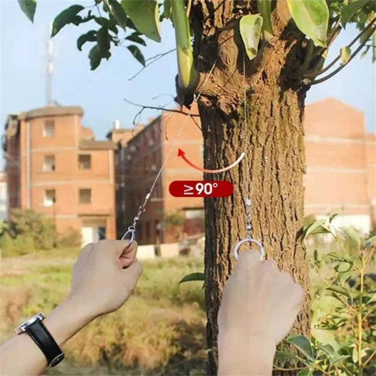 Outdoor Camping Commando Wire Saw Field Portable Self-defense Stainless Steel Hand-line Saws(Silver)