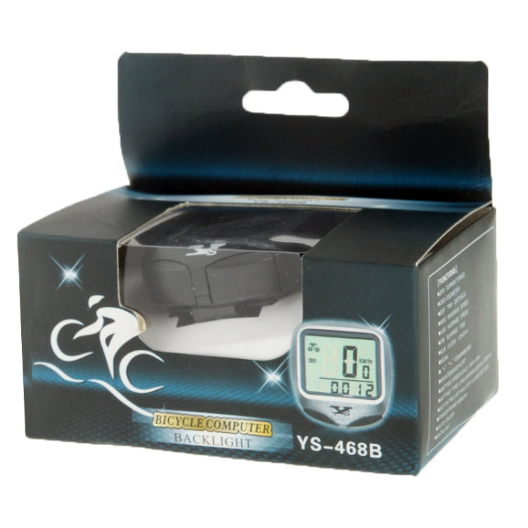 YS-468B LCD Screen Electronic Bicycle Speedometer