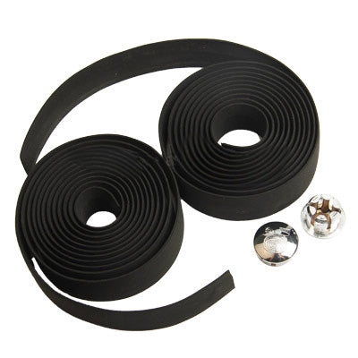 1 Pair New Cycling Road Bike Sports Bicycle Cork Handlebar Tape Wrap + 2 Bar Plug