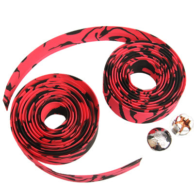 1 Pair New Cycling Road Bike Sports Bicycle Cork Handlebar Tape Wrap + 2 Bar Plug
