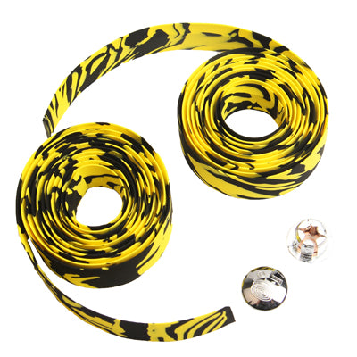 1 Pair New Cycling Road Bike Sports Bicycle Cork Handlebar Tape Wrap + 2 Bar Plug