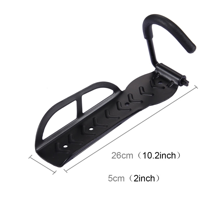 Bicycle Garage Storage Metal J Hook / Wall Mounted Hook / Bicycle Rack / Bike Display Stand(Black)