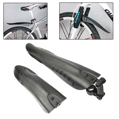 Mountain Bike Bicycle Mudguard Road Tyre Tire Front Rear Mudguard(Black)