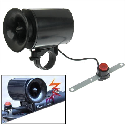 Bicycle Electronic Horn with 6 Different Voices(Black)