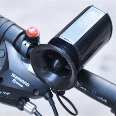 Bicycle Electronic Horn with 6 Different Voices(Black)