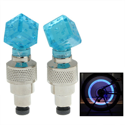 Bicycle Induction Blue hot wheels Valve lamp flashing LED tyre lights