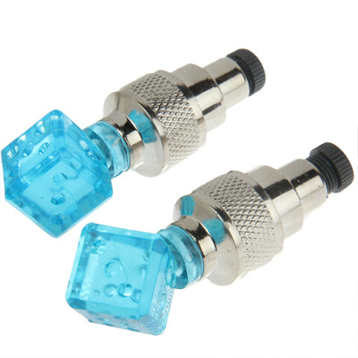 Bicycle Induction Blue hot wheels Valve lamp flashing LED tyre lights