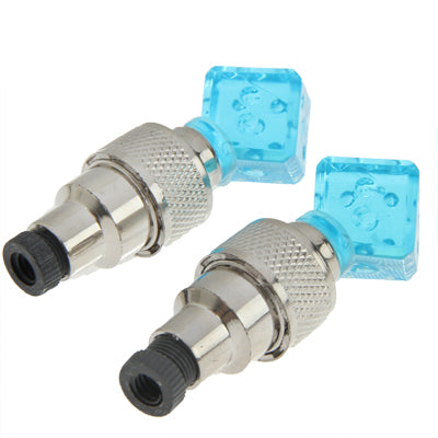 Bicycle Induction Blue hot wheels Valve lamp flashing LED tyre lights