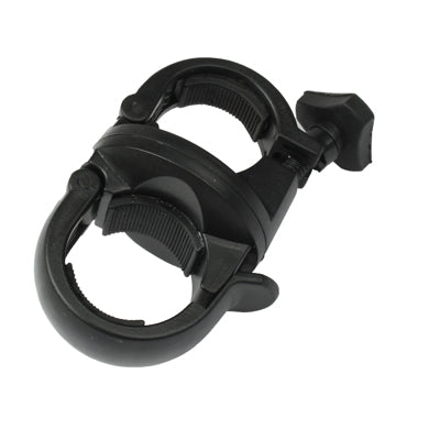 360 Degree Rotary Torch Flashlight Handlebar Large Size Mount Holder Bracket for Bicycle (Size: 25-30mm Diameter)