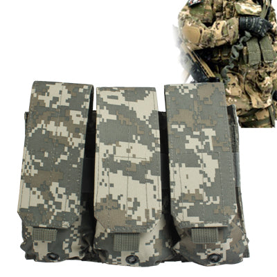 M4 Magazine Compatible Drop Leg Thigh Mounted Pouch with 3 Bags hook and loop fastener & Quick Release Buckles
