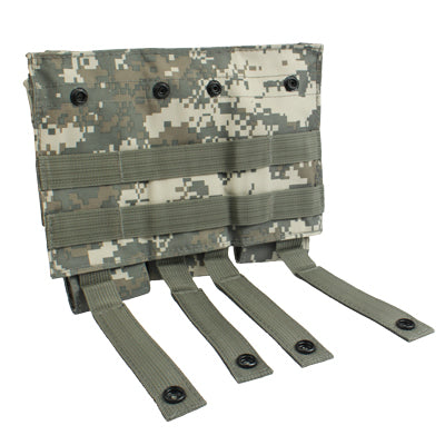 M4 Magazine Compatible Drop Leg Thigh Mounted Pouch with 3 Bags hook and loop fastener & Quick Release Buckles