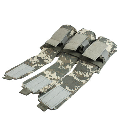 M4 Magazine Compatible Drop Leg Thigh Mounted Pouch with 3 Bags hook and loop fastener & Quick Release Buckles