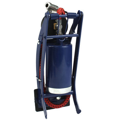 Portable Foot Operated Cylinder Tire Pump Inflator for Basketball Bicycle(Blue)