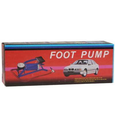Portable Foot Operated Cylinder Tire Pump Inflator for Basketball Bicycle(Blue)