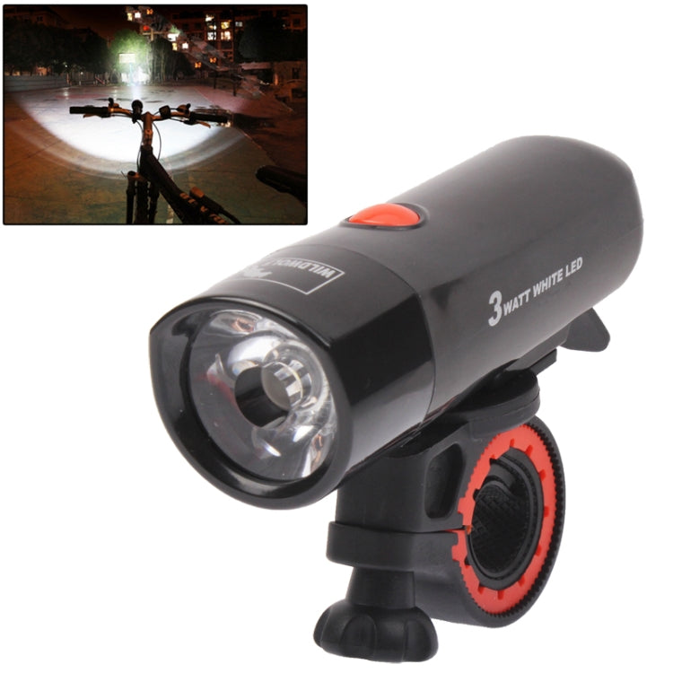 1 LED Safety Light Bike Head Flash Light with Mount Bracket