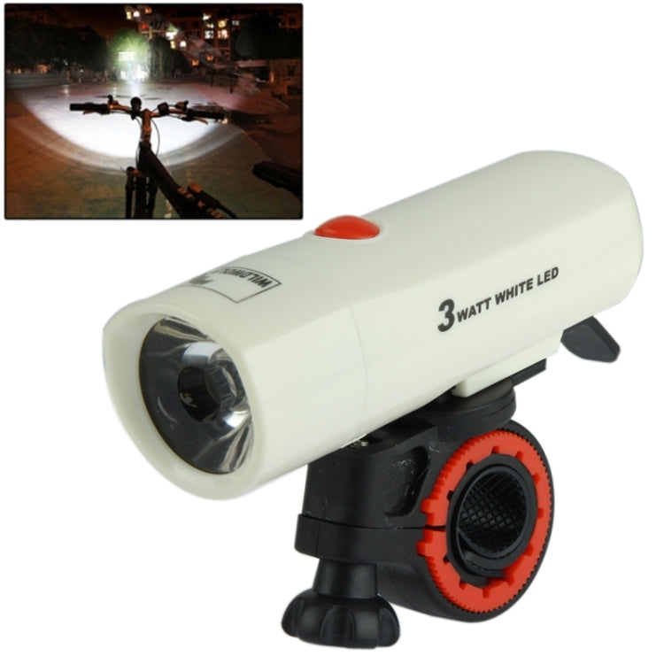 1 LED Safety Light Bike Head Flash Light with Mount Bracket