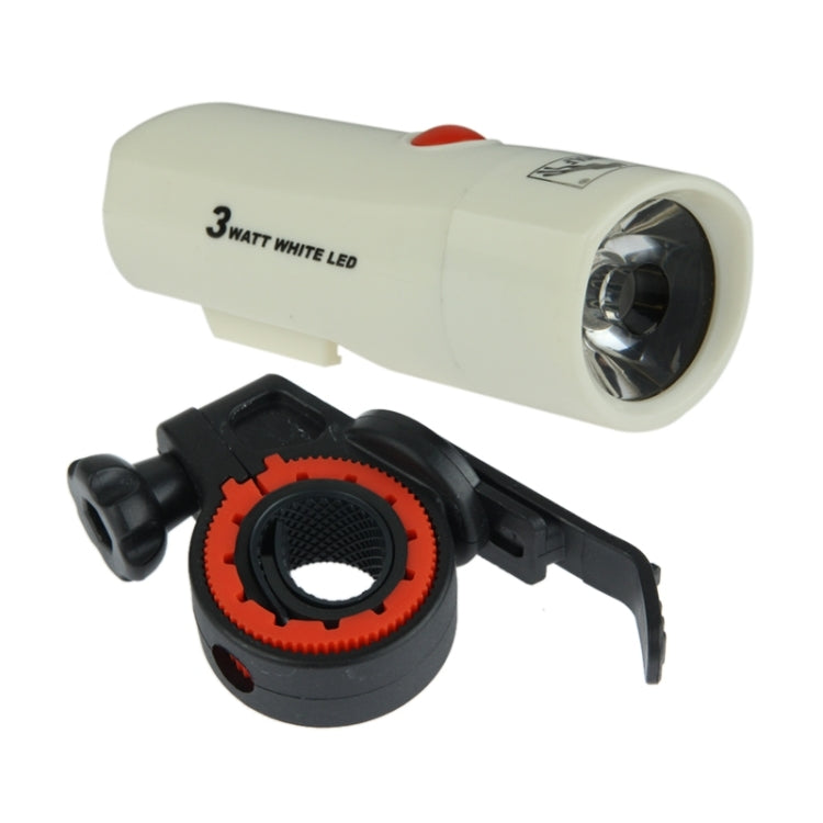 1 LED Safety Light Bike Head Flash Light with Mount Bracket