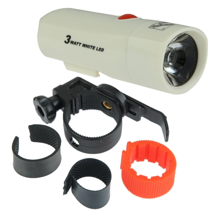1 LED Safety Light Bike Head Flash Light with Mount Bracket