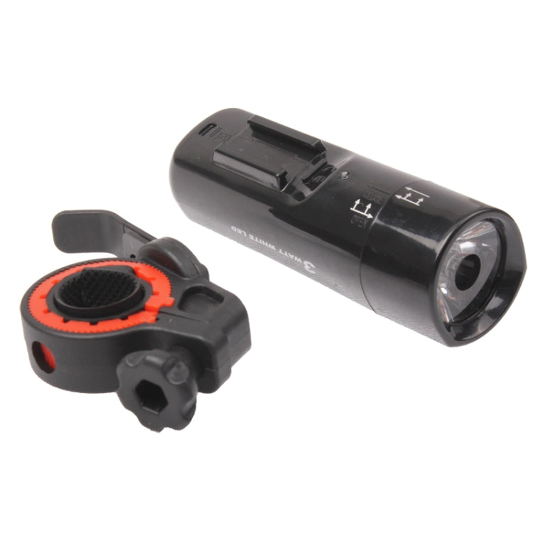 1 LED Safety Light Bike Head Flash Light with Mount Bracket